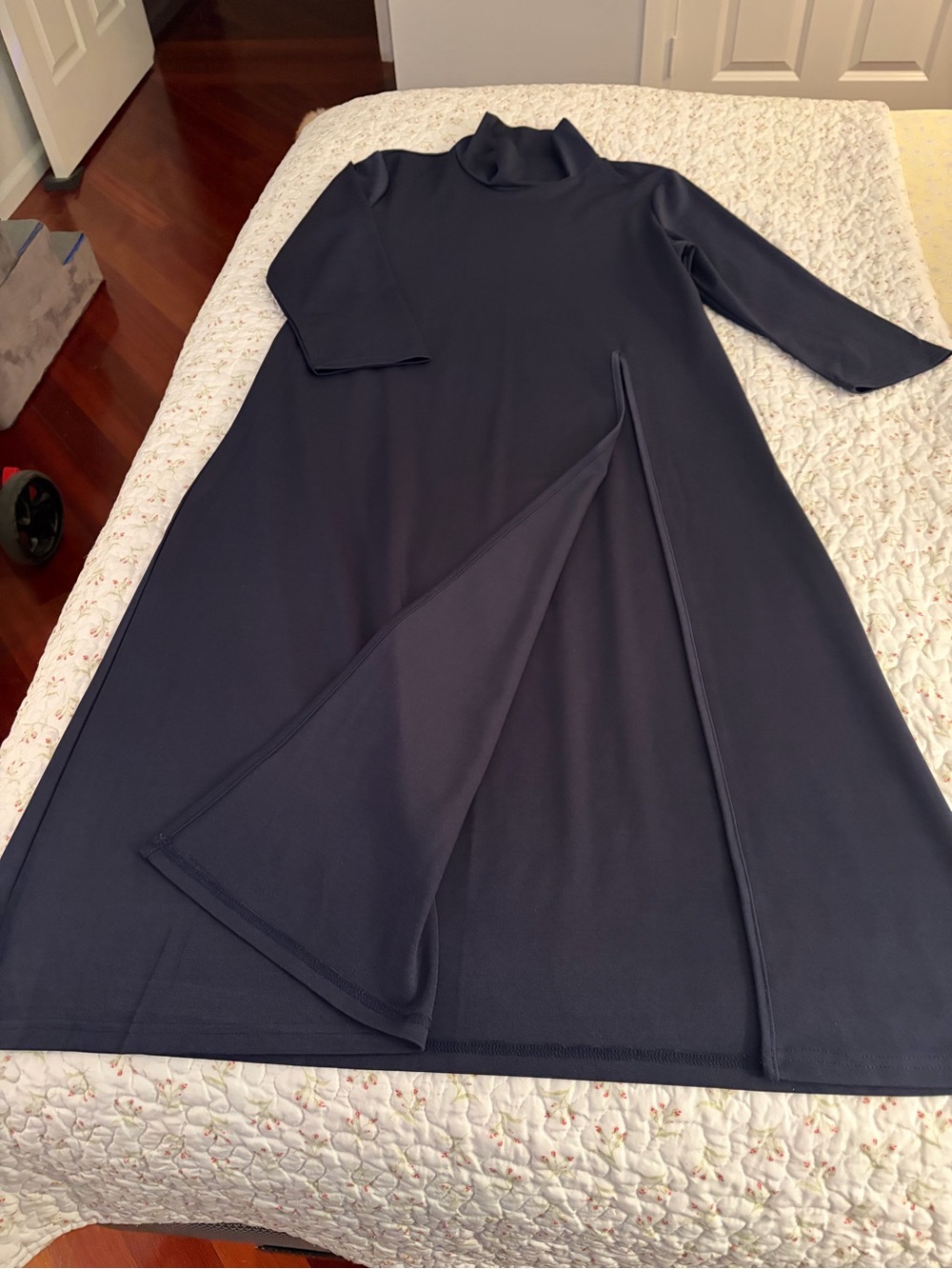 Classic Navy Long-Sleeve Turtleneck